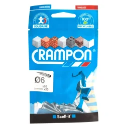 Online Cheville Crampon Ø6 invisible + vis (x20)