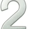 Sale Chiffre adhésif N°2 en acier inoxydable H.9,5 cm