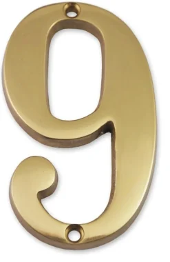 Outlet CHAPUIS Chiffre en laiton massif N°9 H.97mm