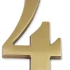 Outlet CHAPUIS Chiffre en laiton massif N°4 H.97mm