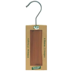 Outlet K.PRO Cintre en bois de cèdre aromatique (x2)