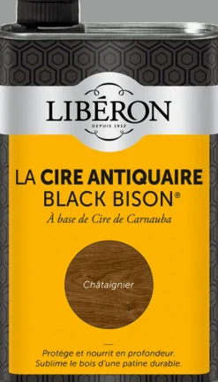 New LIBERON Cire antiquaire Black Bison liquide châtaignier 0,5L LIBÉRON