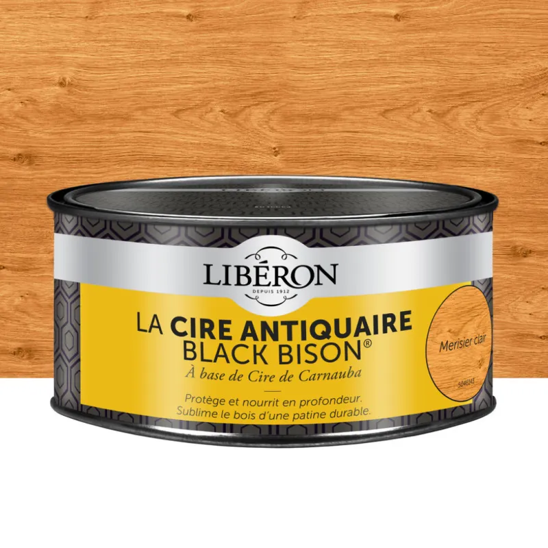 Outlet LIBERON Cire antiquaire Black Bison pâte merisier clair 500 ml