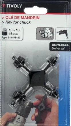 Discount TIVOLY Clé de mandrin universelle Ø10-13-16 mm