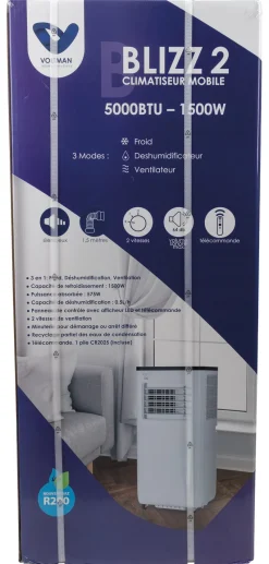 Hot VOLTMAN Climatiseur mobile 3-en-1 Blizz 2 - 5000 BTU 1500W