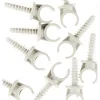 Hot ZENITECH 10 clip tube Ø16mm + chevilles blanc