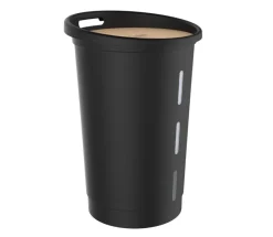 Sale EDA Coffre à granulés de bois avec roulettes 360° 38L
