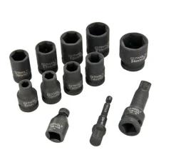 Discount TIVOLY Coffret de 9 douilles à choc et de 3 adaptateurs