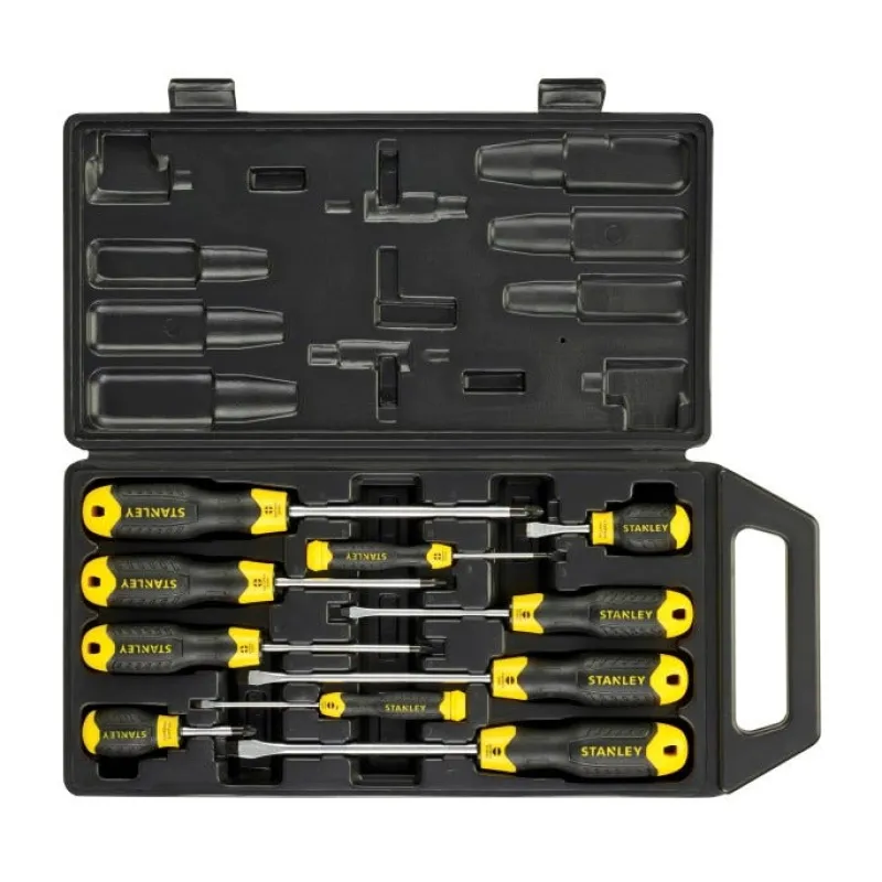 Hot STANLEY Coffret de 10 tournevis Cushion Grip