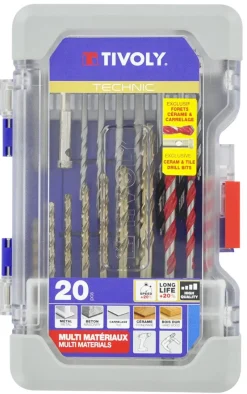 Clearance TIVOLY Coffret range forets mixtes multi-matériaux 20 pièces