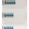 Outlet ZENITECH Coffret 3 rangées 39 modules 13 disjoncteurs + 3 interrupt.