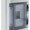 New ZENITECH Coffret étanche 4 saillie IP65 blanc/gris