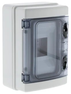 New ZENITECH Coffret étanche 4 saillie IP65 blanc/gris