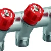 Online NOYON & THIEBAULT Collecteur robinet rouge M-F 20x27 - 3 départs Mâle 15x21