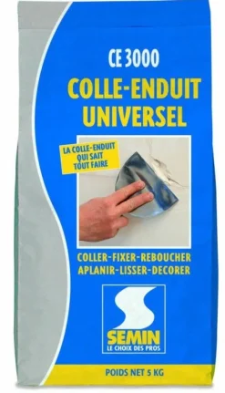 Hot SEMIN Colle-enduit CE 3000 multifonctions 5 kg