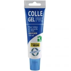 New INTERPLAST Colle gel PVC compatible eau potable 125ml