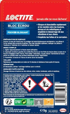 Best LOCTITE Colle résine autoblocante Bloc écrou 5ml