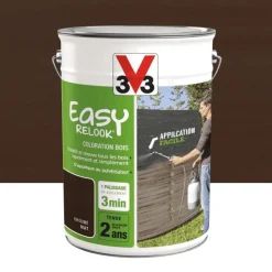 New V33 Coloration bois Easy Relook 5L okoume