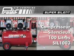 PRODIF Compresseur d'air silencieux 100L 3CV 67 dB