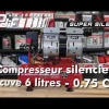 Hot PRODIF Compresseur d'air silencieux 6L 0,75CV 59 dB