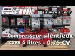 Hot PRODIF Compresseur d'air silencieux 6L 0,75CV 59 dB