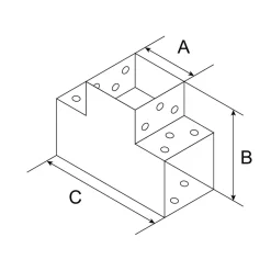 Hot SUKI Connecteur emboîtable 7x7 - 3 directions 90°