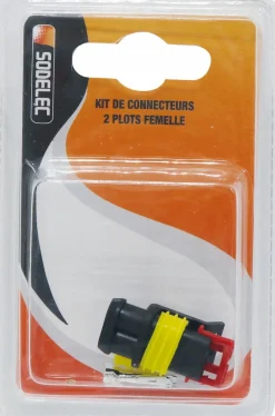 Clearance Connecteur étanche femelle complet 2 voies
