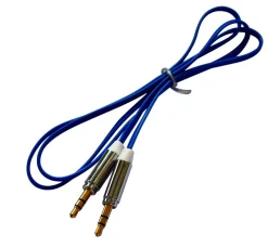 Outlet Cordon audio FPE Jack 3.5mm stéréo mâle/mâle - 0.75m - bleu