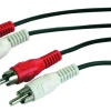 Outlet Cordon audio FPE 2 RCA mâles/2 RCA femelles - 5m