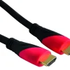 Hot Cordon audio/vidéo FPE HDMI 1.4 mâle/mâle rouge et noir