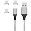 Hot Cordon FPE aimanté avec 3 embouts USB-C - 1m