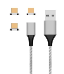 Online Cordon FPE aimanté avec 3 embouts micro USB 1m