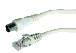 Clearance Cordon FPE RJ45/coaxial mâle/mâle - 2m