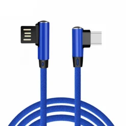 Outlet Cordon FPE USB-C coudé bleu - 3m
