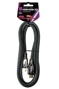Clearance OPTEX Cordon HDMI tressé haute qualité - 1,6m