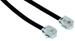 Sale Cordon téléphone FPE RJ11 / R11 - 5m - noir