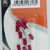 Best Cosse plate femelle isolée rouge 6,3X0,8mm (x10)