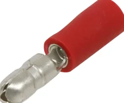 New Cosse ronde mâle isolée rouge M4 (x10)