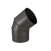 Outlet TEN Coude 60° noir mat Ø153mm