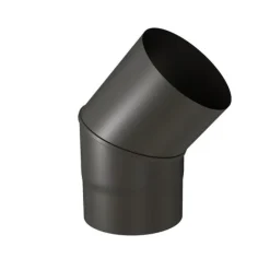 Online TEN Coude 45° noir mat Ø150mm