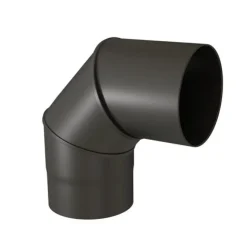 New TEN Coude équerre 90° noir mat Ø180mm