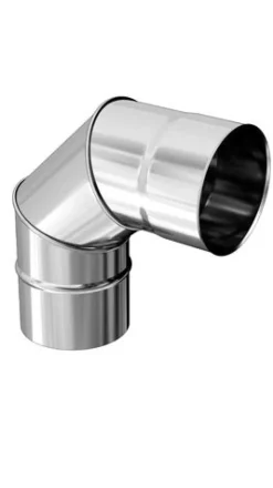 Outlet TEN Coude équerre 90° 3 parties inox 304 Ø150mm