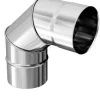 Clearance TEN Coude équerre 90° 3 parties inox 304 Ø125mm
