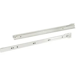 Sale Coulisse à galets fixation sous tiroir 450mm blanc (x2)