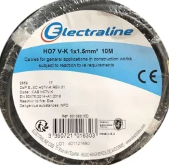 Outlet ELECTRALINE Couronne Ho7 10M Noir