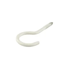 Clearance SUKI Crochet Acier plastifié Blanc 25XØ2,3mm