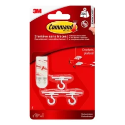 Discount 3M Crochet plastique plafond blanc