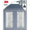 3M 4 crochets adhésifs à suspendre plastique blanc petit modèle