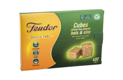 FEUDOR Cubes allume-feu bois & cire 100% naturel (x32)