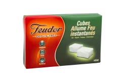 FEUDOR Cubes allume-feu kérosène (x64)
